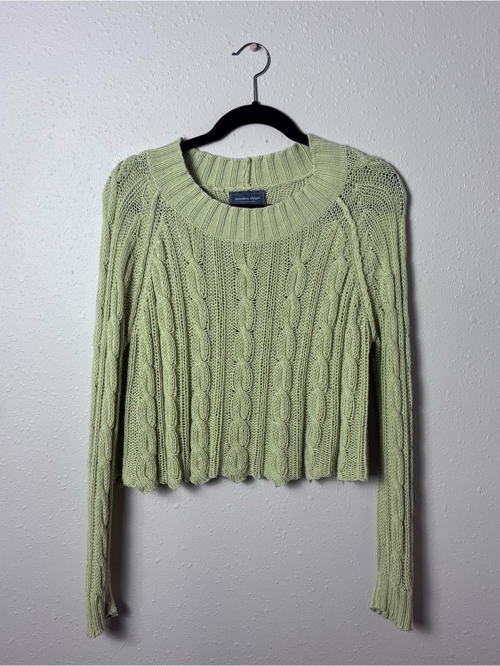 Wooden Ships Green Sweater Size XS